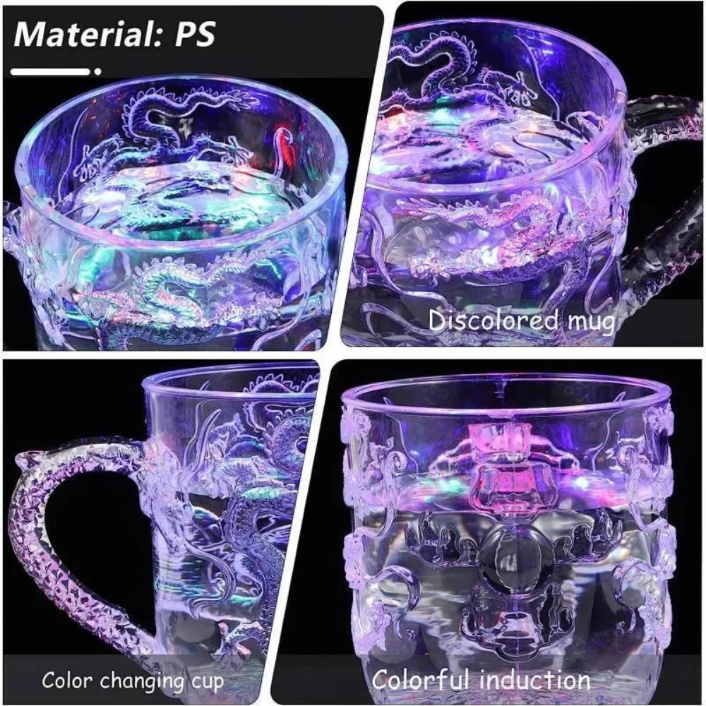 Water Activated Color-Changing LED Dragon Mug