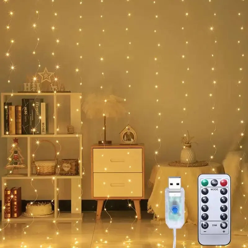 Curtain Window Lighting Decoration 1pc Lighting USB LEDs