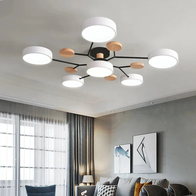 Modern LED Chandelier Dimmable Pendant Light