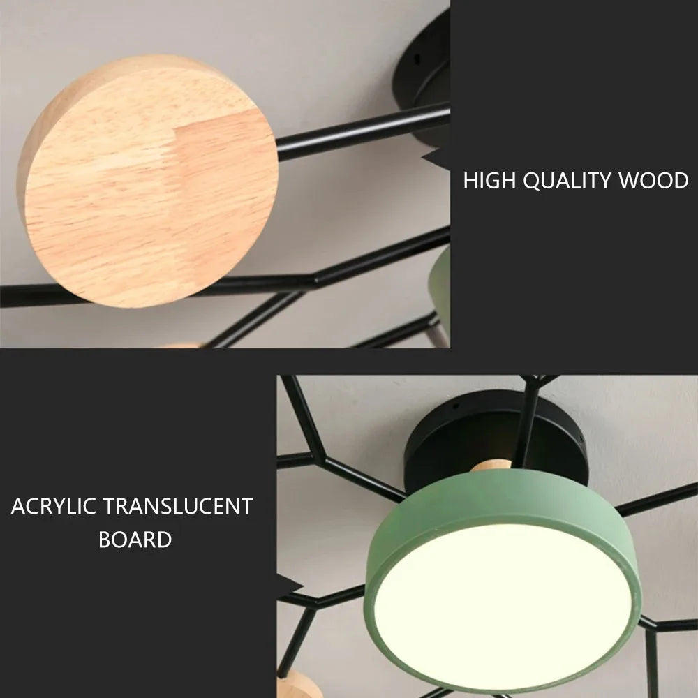 Modern LED Chandelier Dimmable Pendant Light