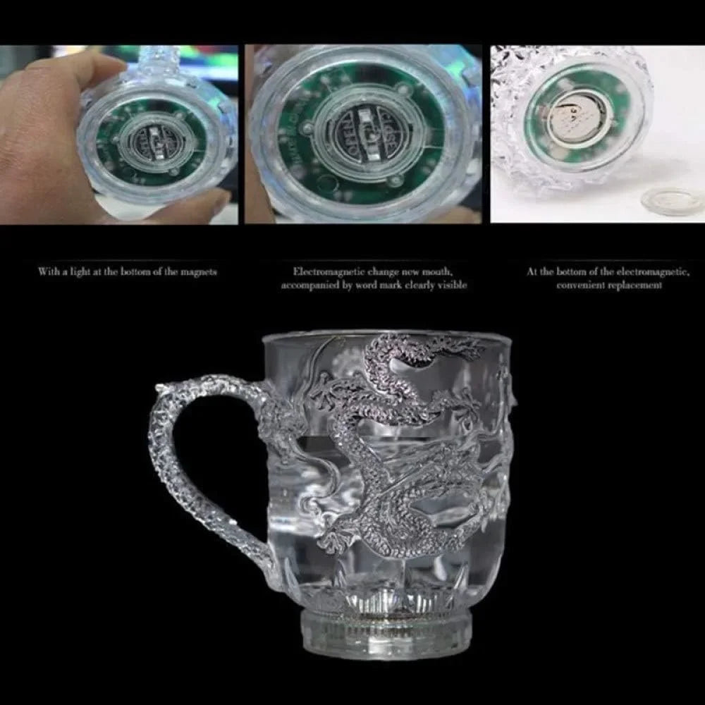 Water Activated Color-Changing LED Dragon Mug