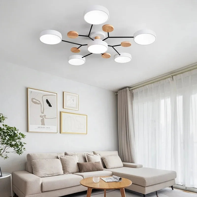 Modern LED Chandelier Dimmable Pendant Light