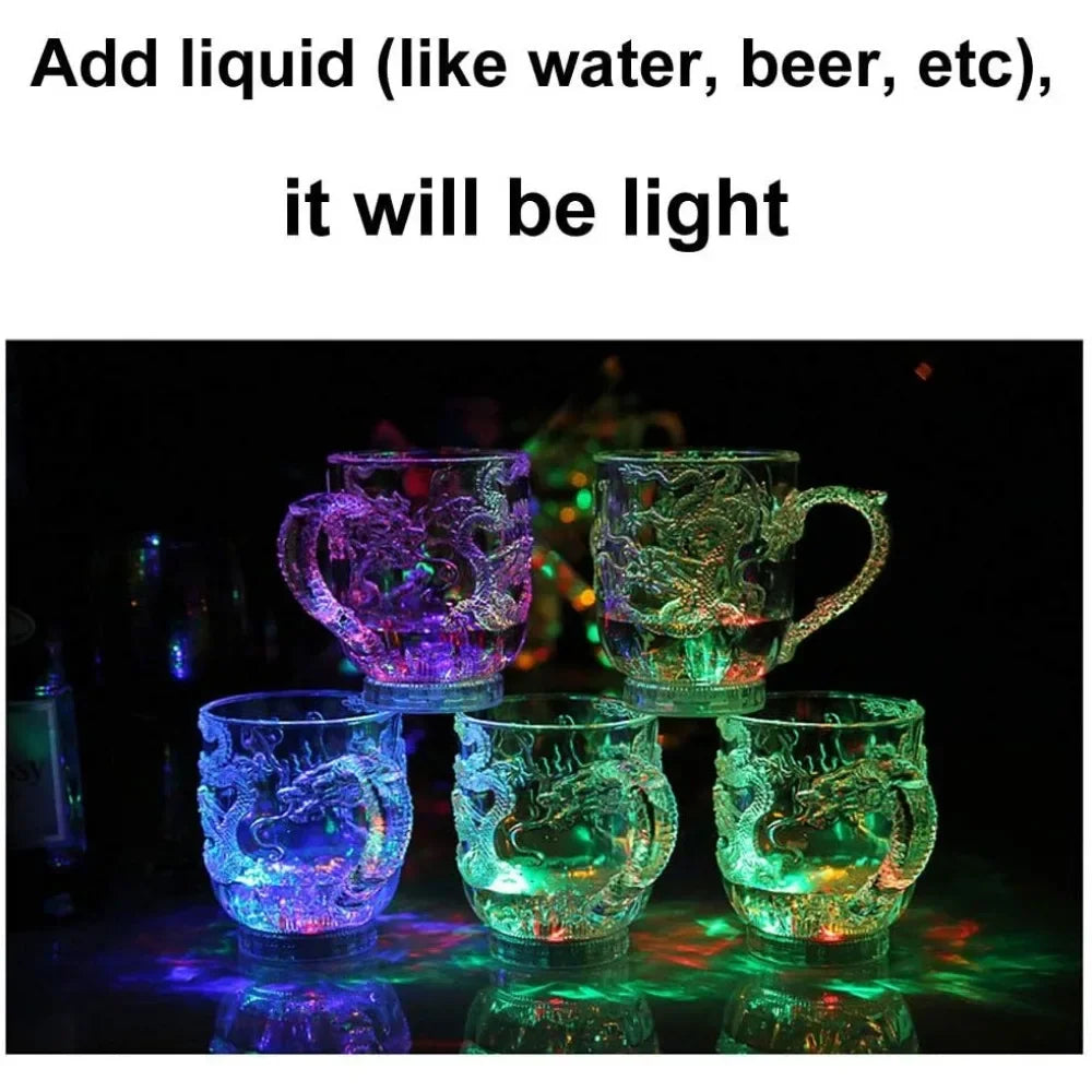 Water Activated Color-Changing LED Dragon Mug