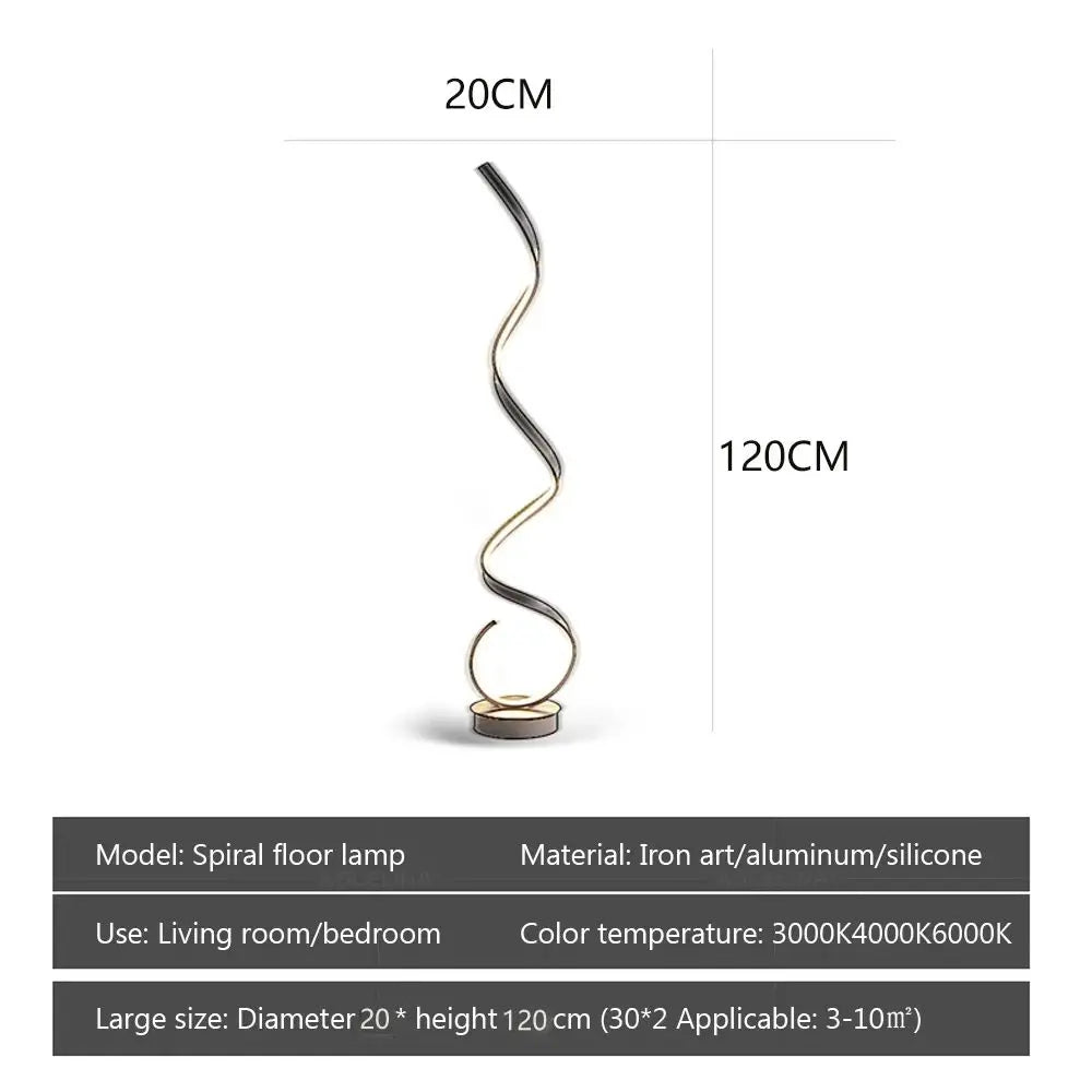 Modern LED Floor Lamp Minimalist Bedroom Bedside Black White Floating Light Living Room Sofa Study Reading Lights Fixtures