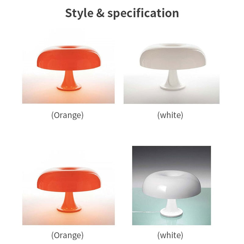 Mushroom LED Table Lamp Room Decoration Minimalist Desk Lights