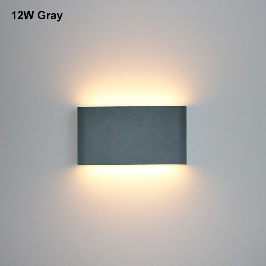 Indoor/Outdoor Waterproof LED Aluminum Wall Lamps Corridor Wall Sconce