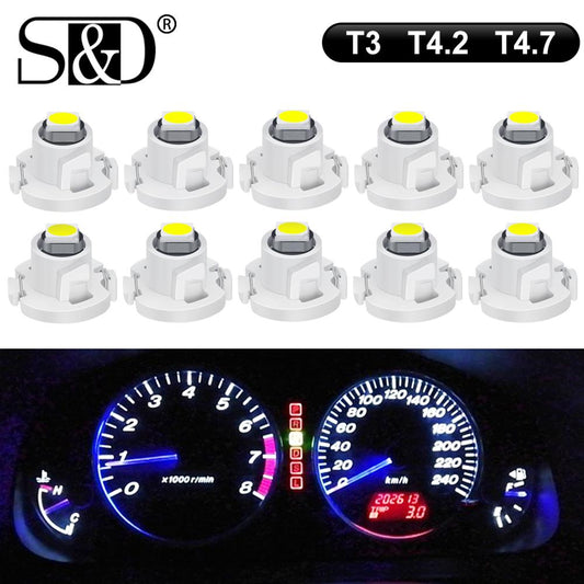 Car Interior Lights Indicator Dashboard Warming 10Pcs Super Bright Led Bulb